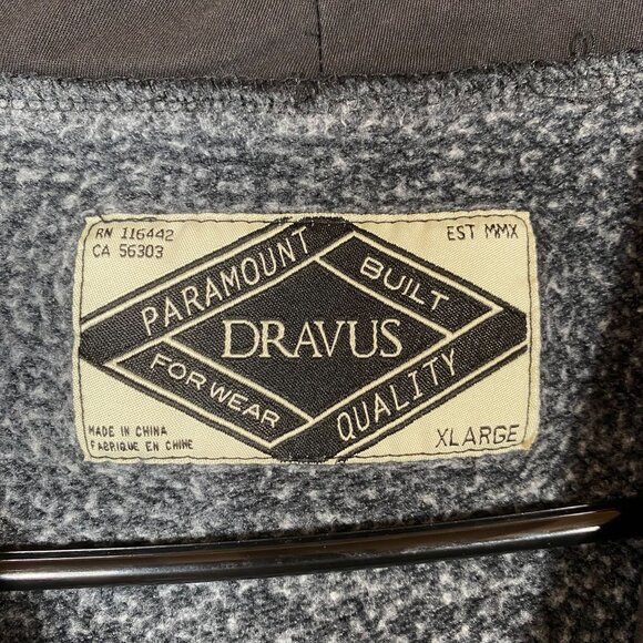 Dravus Gray & Black Cardigan Jacket Button Front Dual Chest Pockets Mens size XL - Picture 4 of 10